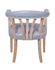 Мягкий стул с подлокотниками Tanner Gray Leather