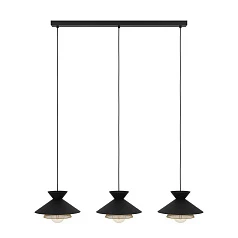 фото 43886 Люстра GRIZEDALE, 3X40W (E27), L960, B260, H1100, сталь, черный, латунь
