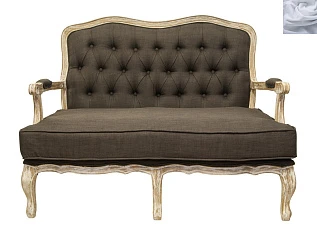 Прямой диван модерн Yareli Brown V2 серый в интерьере