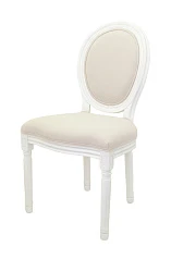 Дизайнерский обеденный стул Volker Beige and White