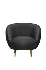 Мягкое кресло Small Benee Black в интерьере