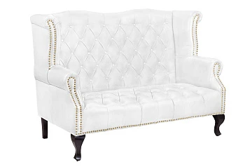 Кожаный дизайнерский диван лофт Royal Sofa White в интернет-магазине