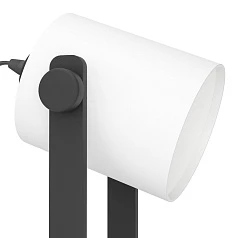 43429 Торшер HORNWOOD 1 с ножн. выкл., 1х28W (E27), L215, H1395, осн.?230, сталь, дерево, черный/тек в интерьере