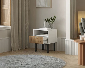 Тумбочка с ящиком KOTO арт KT01 Белый на заказ в интернет-магазине