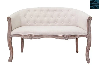 стильный Двухместный диван Kandy Double Beige цвет синий на заказ