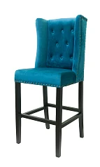 фото Дизайнерский барный стул Skipton Blue Velvet в интерьере