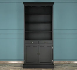 купить Книжный шкаф "Leontina Black"  арт ST9330BLK