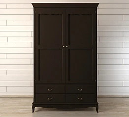заказать Шкаф "Leontina Black" двустворчатый с ящиками арт ST9327KR2BLK