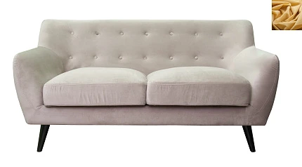 красивый Диван с мягкими подлокотниками Albert 4 цвет желтый в интернет-магазине