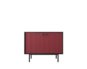 фото Комод с двумя дверками "Emerson" арт EM02/red/L в интерьере