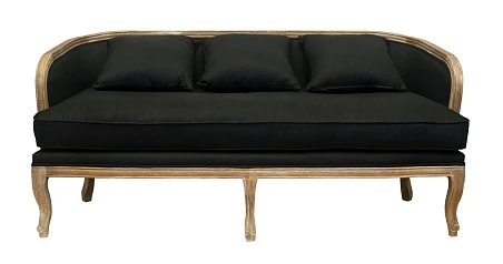 красивый Диван ретро Nora черный на заказ