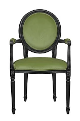 красивый Мягкий стул с подлокотниками Delo Kora Arm Green