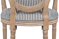 купить стильный Мягкий стул с подлокотниками Volker Arm Black Pinstripe