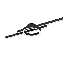 купить красивые 900953 Потолочный светильник AMANDOLO, 23,5W(LED), 2850lm, L775, B200, H75, алюминий, сталь, черный/пластик, белый в интернет-магазине