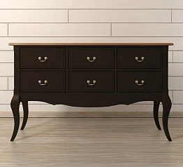 купить красивые Консоль "Leontina Black" 6 ящиков арт ST9358BLK