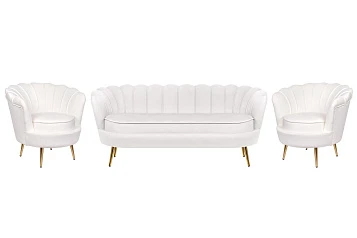 купить Комплект кресел и дивана ракушка Pearl Triple Beige