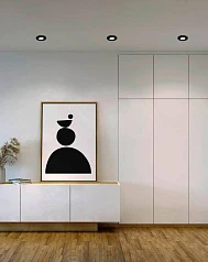 красивые 900749 Комплект встраиваемых светильников диммируемых PINEDA, 3X5,5W (LED), 3000K, ?84, пластик, черный