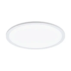 фото 97502 Светодиодный потолочный светильник SARSINA диммир., 36W(LED), 3600lm, ?450, H50, алюминий, белый в интерьере