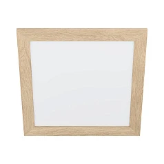 красивые 99471 Потолочный светильник PIGLIONASS, LED 20W, 2850lm, L500, B500, H55, сталь/пластик/дерево, белы в интернет-магазине