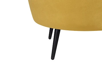 заказать Дизайнерский диван Pearl Triple Yellow на черных ножках