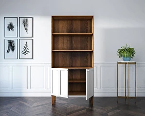 красивые Стеллаж двухстворчатый "Andersen" арт AN12/2WH в интернет-магазине