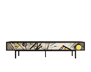 Комод с четырьмя ящиками под TV "Emerson" by Kandinsky арт EM06/Print_01 на заказ