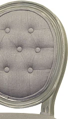 Дизайнерский обеденный стул модерн Volker Button Grey на заказ