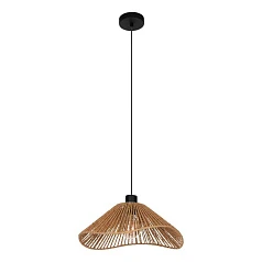 купить 44072 Подвесной светильник LAVISTER, 1х60W (E27), H1100, ?390, сталь черный / бумага, натуральный