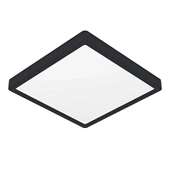 заказать 900588 Накладной светильник диммируемый FUEVA 5, 20,5W (LED), 3000K, L285, B285, H28, сталь, черный / пластик, белый в интернет-магазине