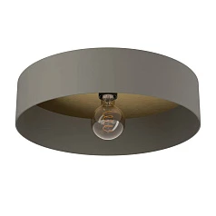 красивые 901745 Потолочный светильник DUAIA,1X40W(E27), H160, ?420, сталь, темно-серый/дерево, сталь, коричн