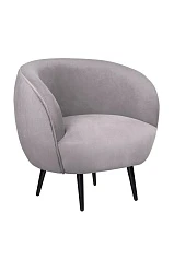 заказать Мягкое кресло Benee Grey на черных ножках