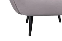 заказать Мягкое кресло Benee Grey на черных ножках