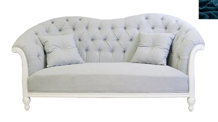 Французский диван для гостиниц Velina цвет синий в интернет-магазине