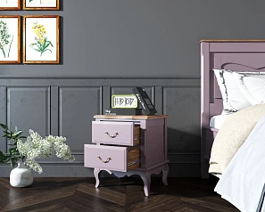 купить стильные Тумба leontina Lavanda на два ящика арт ST9302/2L в интернет-магазине
