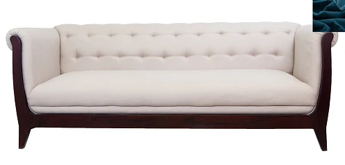 Классический диван Delvin синий на заказ