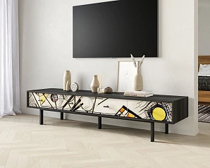 Комод с четырьмя ящиками под TV "Emerson" by Kandinsky арт EM06/Print_01 на заказ