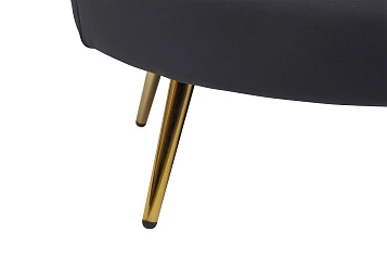 стильный Дизайнерский двухместный диван Pearl Double Black