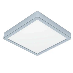заказать 900651 Накладной светильник FUEVA 5, 17W (LED), 3000K, IP44, L210, B210, H28, сталь, хром / пластик, белый