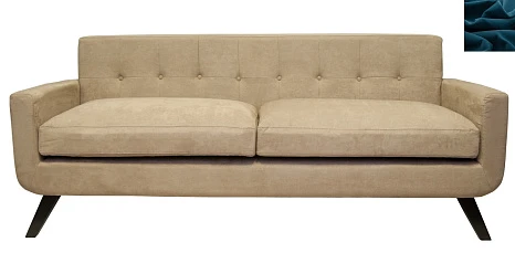 купить стильный Диван скандинавский на ножках Uter синий