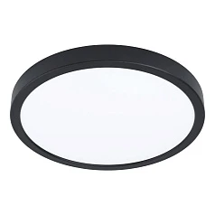 красивые 901014 Светодиодный накладной светильник с датчиком движения FUEVA 5, 20,5W (LED), 3000K, 2400lm, ?285, сталь, чёрный/пластик, белый