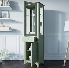 купить красивый Узкий шкаф-витрина "Olivia" арт GC2005 в интернет-магазине