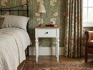 Тумбочка в стиле Прованс "Одри (Odri)" с одним ящиками арт od2102 Белый