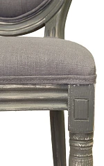 Дизайнерский обеденный стул модерн Volker Button Grey на заказ