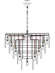 фото Люстра Odeon 5 Rings Silver
