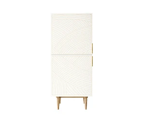 купить стильные Вертикальный комод с двумя дверками "Line" LN05/GR1/beige в интернет-магазине