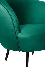 Мягкое кресло Small Benee Green V2 на черных ножках