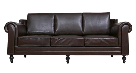 красивый Дизайнерский кожаный диван Toren Brown