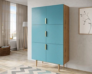 заказать Большой комод с шестью дверками "Line" LN04/GR1/blue в интернет-магазине