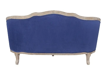 заказать Дизайнерский двухместный диван Darcy 2 ампир синий в интернет-магазине