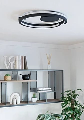 купить 901821 Светодиодный настенно-потолочный светильник с регулировкой цветовой температуры MEZZOMONTE, 1X20W 1X20W(LED LED), 2700-6500K, 2220 2220lm, алюм